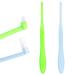 Sibba 2 pieces of fragrant brush soft tuft brace toothbrush orthodontic end-fragrance conical compact interdental interdeeding brush for detail cleaning (1 blue and 1 green) blue green white