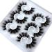 HBZGTLAD Fluffy False Eyelashes 3D Mink Strip Lashes Pack - Set of 5 or 6 Pairs (MDF-12) - Buy Online on GoSupps.com