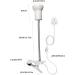 WEEVDRIE Portable Terrarium Heat Lamp 40CM with Clip, 360 Rotating Neck, Dimmer Switch - Ideal for Reptiles, Turtles, Lizards, and Tortoises - White - Buy Online on GoSupps.com