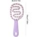 Buy Violet Hair Shampoo Comb - Long Handle Scalp Massager for All Ages | Ideal Cleaning Tool for Children Men Women & Seniors - Buy Online on GoSupps.com