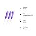3Pcs Rat Tail Combs for Women- Anti Static, Heat Resistant Hairdressing Comb (Purple) - Buy Online on GoSupps.com