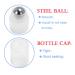 Healifty 10pcs 10ml Glass Essential Oil Roller Bottles - Stainless Steel Balls & Wooden Lids | Perfect for Essential Oils - International Shipping Available - Buy Online on GoSupps.com
