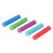 5pcs Silicone Baby Bite Rings - Safe Soft Grip Dental Aid & Teething Toys for Childhood Comfort - Buy Online on GoSupps.com