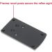 DPP Titanium Rear Sight Dovetail Mount for Glock - Compatible with Vortex Venom, Viper, Burris Fastfire, Docter - 7075T6 Aluminum - Black Anodized - Buy Online on GoSupps.com