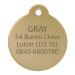 Bow Wow Meow BWM Solid Brass Personalized Pet ID Tags Dog Tags | Dog Tag for Pets Laser Engraved & Personalised | ID Tags for Dogs & Cats | Strong Brass Split Ring & Deeply Engraved - Round Medium 26x31mm Round