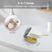 Portable Travel Pill Cutter with Blade Guard - Compact & Lightweight Pill Splitter with Silicone Holder - Ideal for Easy Medication Management - Buy Online on GoSupps.com