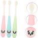 Beavorty 3-St Travel Toothbrush for Kids | Soft Bristle Training Toothbrush for Toddlers | Portable Daily Use Children's Toothbrush with Toothpaste - Buy Online on GoSupps.com