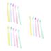 JECOMPRIS 15S toothbrush tooth hygiene Mundhygiene toothbrush travel toothpaste mass folding tooth travel accessories massage accessories teeth accessories teeth delivers clean detergent men and women pp 1 piece (1 Pack) sorted color