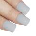 False Nails Bling Art White Polished French Squoval 24 Fake Medium Acrylic Tips