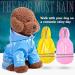 Outdoor Puppy Pet Rain Coat with Hood Waterproof Jackets PU Reflective Raincoat for Dogs Cats Apparel Clothes XL Pink - Buy Online on GoSupps.com