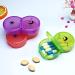 Weekly AM/PM Pill Box - Daily Organizer for Fish Oil Vitamins & Supplements | BPA-Free Dust-Proof | Colorful Rainbow Design - Buy Online on GoSupps.com