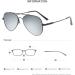 HELES Double Bridge Pilot Myopia Eyeglasses - Polarized Mirrored Driving Sunglasses - Silver -2.25 Diopters | Stylish Non-Reading Glasses for International Shipping - Buy Online on GoSupps.com