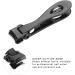 Nail Clipper Stainless Steel Cutter Trimmer Non-Slip Handle Cutting Edge for Professional and Personal Use Fine Workmanship Mini Size and Lightweight Convenient (Black) - Buy Online on GoSupps.com