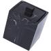 FBWSM Marble Cotton Swab Box with Lid - Stylish Glass Black Holder for Makeup Cotton Swabs | International Shipping Available - Buy Online on GoSupps.com