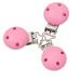 Buy 10-Pack Pink Round Wooden Pacifier Holders (44mm) - International Shipping Available - Buy Online on GoSupps.com