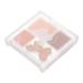 VINTORKY Plastic Pink Eyeshadow Palette Eye Shadow Plate Glitter Eyeshadow Makeup Tray