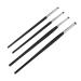 Eye Makeup Brushes Set 4pcs Small Head Dense Hair Soft Hair Easy Use for Eyeshadow Eyebrow Portable