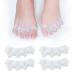 Silicone Toe Separators (2 Pair) Toe straighteners for Curled Toes Toe Spacers Toe separators to Correct Your Toe Toe Stretcher for Overlapping Toes to Relax Toes Relief Restore Feet Transparent Color