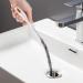 60CM/23.62inch Sink Cleaning Pipe Brush Flexible Drain Unblocker Tube Brush Household Sewer Dredging Tool Waterpipe Overflow Cleaner Hair Catcher Pipe Cleaning Brush for Bathroom Kitchen Drain(White)
