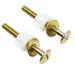 2 Pack Universal Toilet Seat Bolts Screws Set Heavy Duty Toilet Seat Hinge Bolts with Plastic Nuts and Metal Washers Replacement Parts for Top Mount Toilet Seat Hinges - Buy Online on GoSupps.com