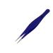 Abdul of Sialkot Pointed Tweezers Pointed Nose Tip Sharp Precision Ingrown Hair Surgical Pointed for Blackheads & Splinters/Best Tweezers for Eyebrows (Blue)