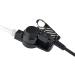 KS K-STORM Covert Acoustic Tube Walkie Talkie Earpiece Headset with Mic for Kenwood Two Way Radio - PU Material, Black - Buy Online on GoSupps.com