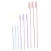 FRCOLOR 9pcs Make up Kit Cream Applicator Mini Lotion Makeup Silicon Spatulas Silicone Beauty Scoop Lip Gloss Spatula Beauty Scraper Beauty Spatula Spoon Cosmetic 31x1.5x0.6cm Assorted Color