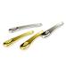 4 Pack Metal Makeup Spatula Mini Spoon Beauty Scoop for Facial Cosmetic Face Mask (Silver & Gold)