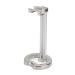 Shaver Stand Sturdy Base Men's Shaving Stand Zinc Alloy Silver Exquisite Workmanship for Home Bathroom