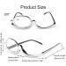 Buy Stylish Foldable Makeup Reading Glasses for Women - Presbyopia Visual Aid & Magnifying Silver Eyewear - Buy Online on GoSupps.com