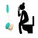 Long Reach Comfort Wipe 15",Self Assist Bathroom Bottom Buddy Wiping Toilet Aid for Limited Mobility, Elderly and Pregnant