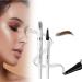 2024 New Magical Precise Waterproof Brow Pen - 4 Tip Eyebrow Pencil Contouring Pen 3D Waterproof Microblading Eyebrow Pencil Natural Looking Long-Lasting Fine Stroke Magic Eyebrow Pencil (Light Brown)