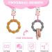 Aolso 5pcs Baby Pacifier Chain Dummy Clip Set with Plastic Clasp - Unisex Teething Toy Holders - Buy Online on GoSupps.com