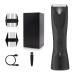 y- 1Set Rechargeable Electric Hair Clipper Beard Trimmer Black Electric Shaver Groin Body Hair Shaving