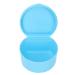 Buy Light Blue Dental Retainer Box | Portable Denture Storage Container for Travel & Home | Jewelry Organizer - Buy Online on GoSupps.com