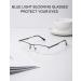 Lanlang Blue Light Filter Glasses for Men & Women - Anti-Eyestrain Metal Round Frame - 0 Diopters LL-011-C1 - Buy Online on GoSupps.com