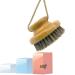 Body Dry Brush HONOMA Natural Bristle Dry Skin Exfoliating Brush Body Scrub scrubber for Wet or Dry Brushing Lymphatic Drainage and Blood Circulation Improvement. (SISAL HORSEHAIR) STIFF