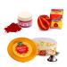 Tota Combo of Kumkum Roli Cow Ghee Wicks and Moli Kalawa for Pooja Thali Hawan Tilak - Pack of 3 Indian Puja Items
