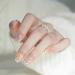BABALAL Pink Chrome Square Press on Nails - Medium Fake Acrylic Squoval Nails for Women and Girls | BBFNB03 - Buy Online on GoSupps.com