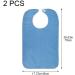 2 Pcs Adult Bibs for Men Women Adult Bibs Washable Clothing Protectors Adult Bibs Waterproof Bibs for Elderly Adults Blue - Buy Online on GoSupps.com