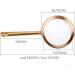 Magnifying Glass 20X Elderly Reading HD Student High Magnification Portable Hand-held Magnifying Mirror Large Diameter Household Reading A Newspaper Warm as Ever Silver Large - Buy Online on GoSupps.com