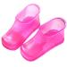 Beaupretty 1 Pair of foot bath shoes footwood foot bath billing footcare accessories football footrubbery shoes foot massage sandals foot-soaked shoes massage foot bath shoes spa boots pvc rosig 26.3x11 cm.
