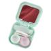 Contact Lens Travel Case Anti-Breakage Odorless Daily Use Eye Contact Lenses Box with Mirror for Gift Sea Blue