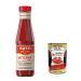 Italian Gourmet E.R. Mutti Italian Tomato Ketchup in Glass 100% Italian Tomato Ketchup 340g Glass Jar + 400g Italian Gourmet Pulp