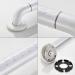 Bathroom Grab Bars Anti Slip and Safety Luminous Circles Disabled Elderly Children Mobility Daily Living Assist Support Handle Towel Holder (White 30CM) - Buy Online on GoSupps.com