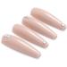 Coffin False Nails Long Fake Nails Nude Crystal Press on Nails Ballerina Acrylic Artificial Stick on Nails 24pcs for Women and Girls 1 count (Pack of 1) Nude - Buy Online on GoSupps.com