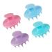 Tovinanna 4 pieces silicone shampoo brush hair cleaning brush scalp massage brush scalp foster brush scalp care hair brush hair shampoo brush massage hairbrush