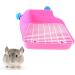 BESPORTBLE Rabbit Potty Trainer Hamster Litter Chinchilla Potty Trainer Corner Lacework Potty Trainer Cage Pink - Buy Online on GoSupps.com