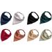 Elastic Hair Scarf Headbands for Women Solid Bandana Headbands Chiffon Head Kerchief Boho Scarf Bandanas with Hair (8 Colors Solid A)