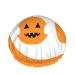 AOYEGO Ghost Shower Head Cap Halloween Skeleton Spirit Holding Pumpkin Boo Smile Face Bath Hats for Women Men Girls Long Hair Large Waterproof Reusable Caps